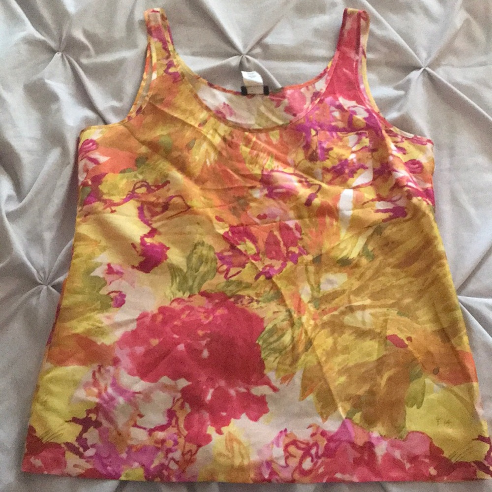J. Crew Sleeveless Blouse Size 6 100% Silk